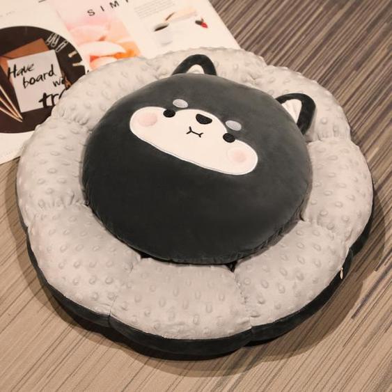Coussin de siège de forme ronde Coussin de dessin animé Oreiller Décoration de la maison Coussin de canapé doux pour voiture