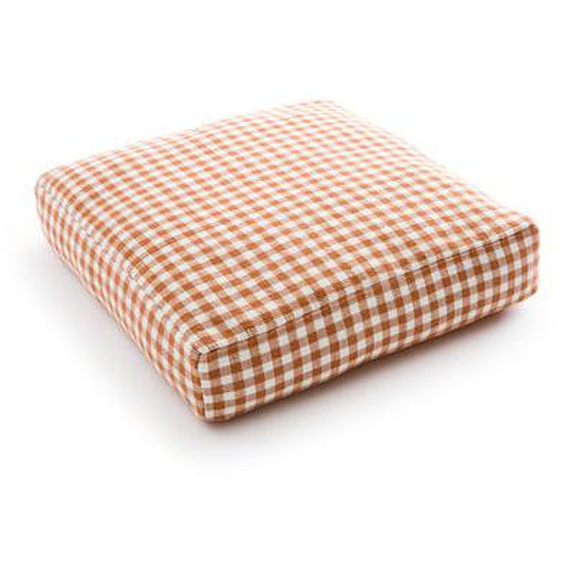 Coussin de sol vichy, 50x50 cm, Edith