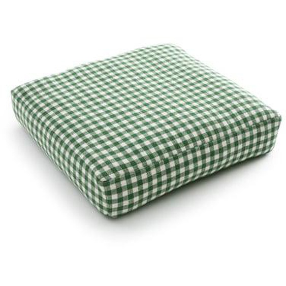 Coussin de sol vichy, 50x50 cm, Edith