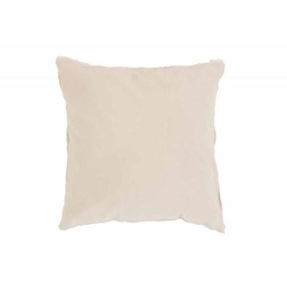 Coussin Déco - PARIS PRIX - 45x45cm - Blanc - Déhoussable - Tendance & Moderne