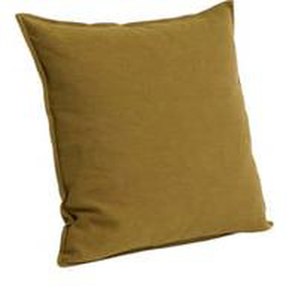 Coussin en lin - olive - 50 x 50 cm