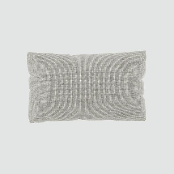 Coussin Gris Clair - 30x50 cm - Housse en Tissu grossier. Coussin de canapé moelleux
