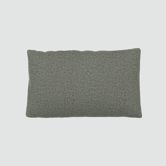 Coussin Gris Gravier - 30x50 cm - Housse en Tissu Fin. Coussin de canapé moelleux