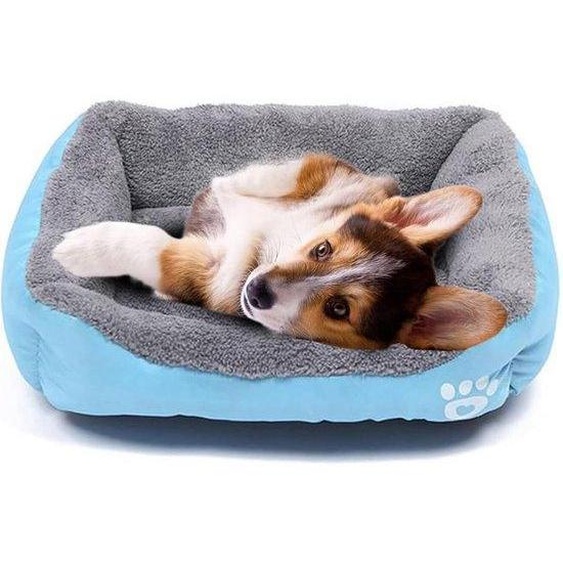 Coussin imperméable pour matelas, moelleux, lavable, bleu, pour petits animaux