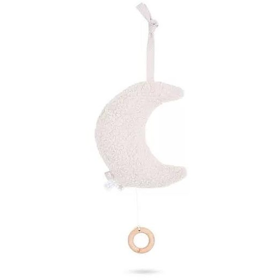 Coussin Musical À Suspendre Lune Nougat Blanc Crème