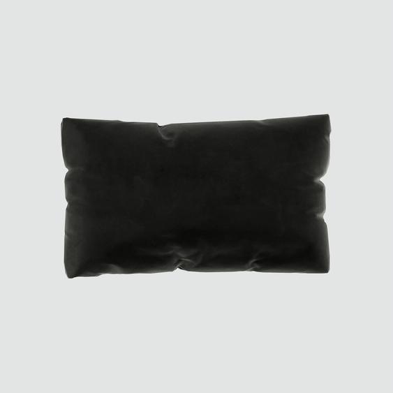 Coussin Noir - 30x50 cm - Housse en Velours. Coussin de canapé moelleux