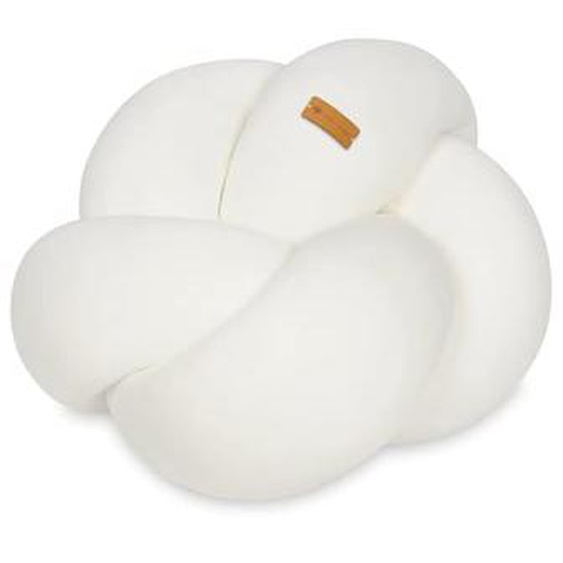 Coussin oreiller décoratif tresse crème