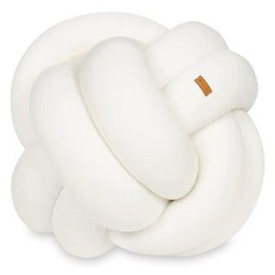 Coussin oreiller décoratif tresse crème