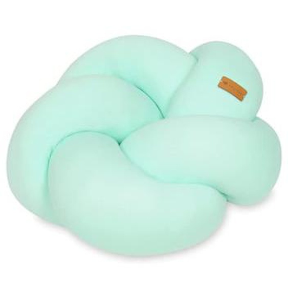 Coussin oreiller décoratif tresse Menthe
