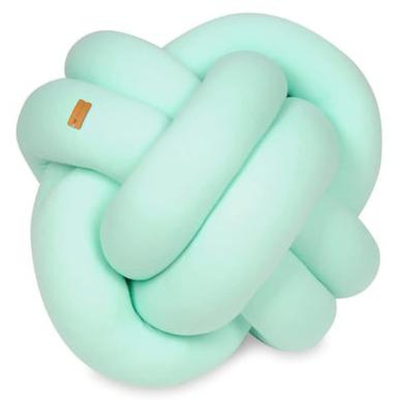 Coussin oreiller décoratif tressé Menthe