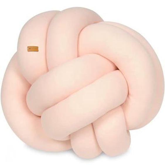 Coussin oreiller décoratif tressé Pêche