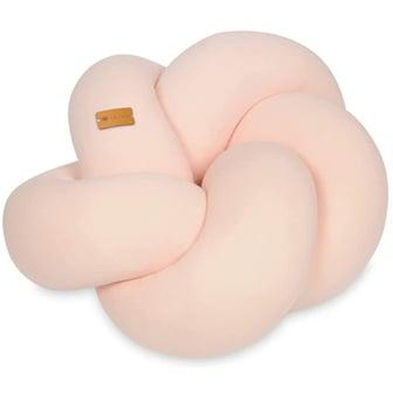 Coussin oreiller décoratif tresse Pêche