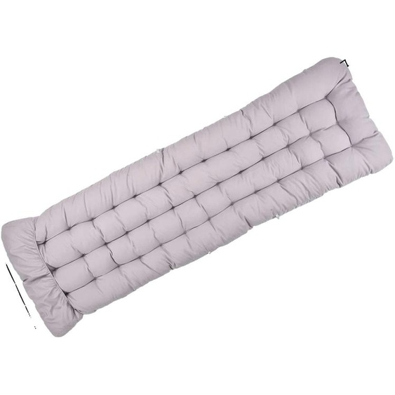 Coussin pour chaise longue, matière respirante, utilisation polyvalente, gris