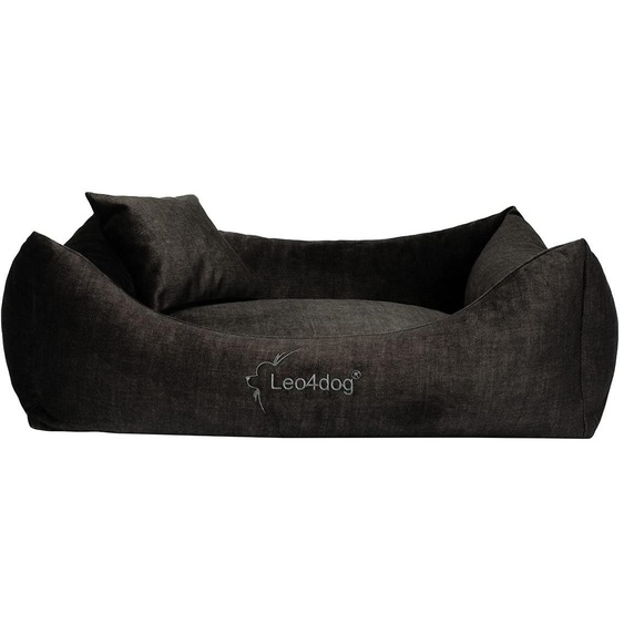 Coussin pour chien, modèle Vogue - XXL, 130x100 cm - Couleur anthracite - Matière : velours - Forme : rectangulaire - Adapté aux grandes races
