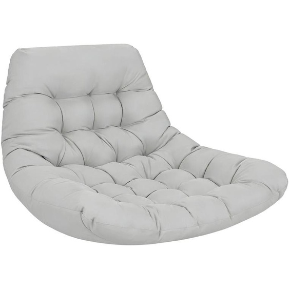 Coussin pour fauteuil suspendu, rembourrage épais en coton, tissu résistant aux UV, couleur gris