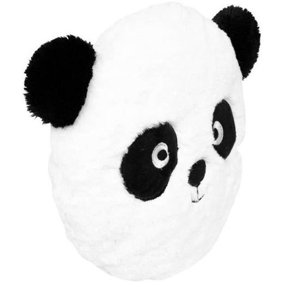 Coussin Rond - Atmosphera - Panda Blanc - Déhoussable - Intérieur - Synthétique
