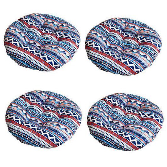 Coussins de Chaise Coussin pour Chaise Galettes de Chaise Lot de 4 Coussin de Chaise pour Patio, 40X40cm, 1