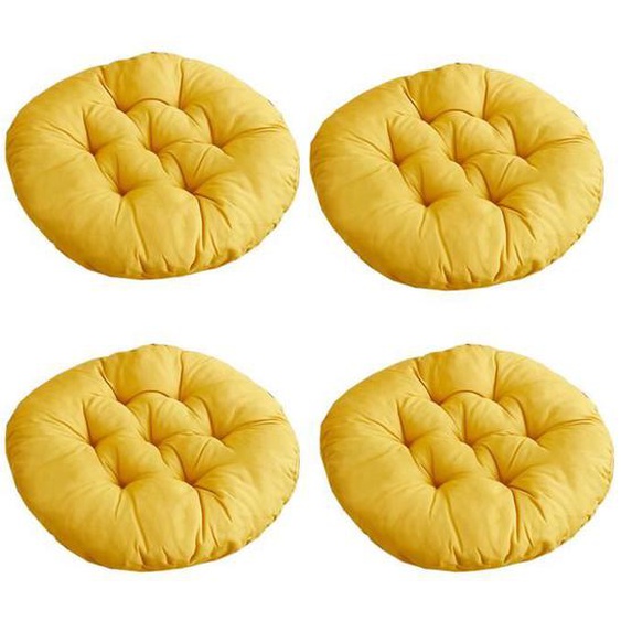 Coussins de Chaise Coussin pour Chaise Galettes de Chaise Lot de 4 Coussin de Chaise pour Patio, 40X40cm, 12