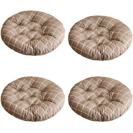 Coussins de Chaise Coussin pour Chaise Galettes de Chaise Lot de 4 Coussin de Chaise pour Patio, 40X40cm, 13