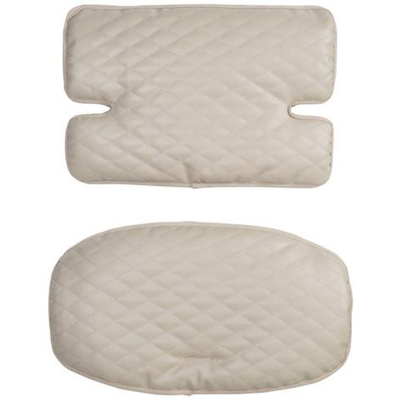 Coussins Matelassés En Cuir Pu Déperlant Pour Chaises Hautes Sit Up Grège