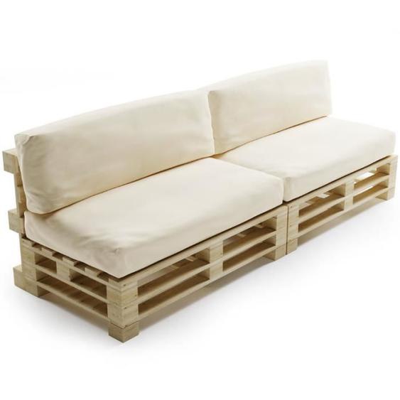 Coussins Palette Déhoussable Imperméable - LOT X2 Bananair Beige