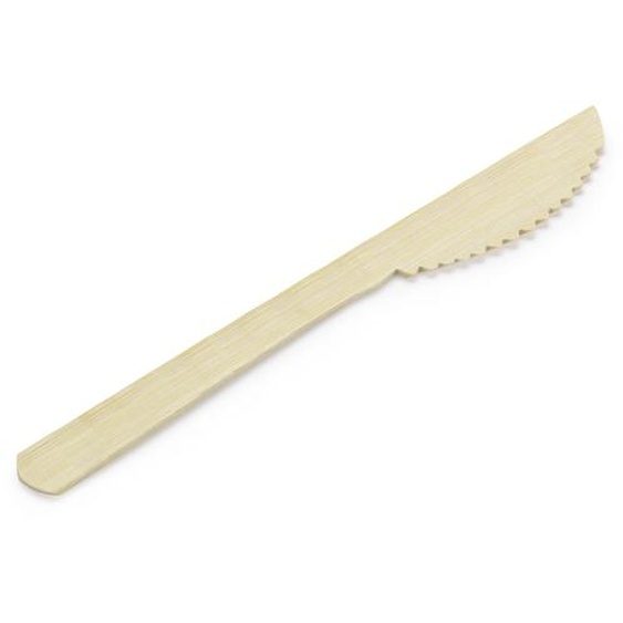 Couteau en bambou L. 17 cm - Lot de 50