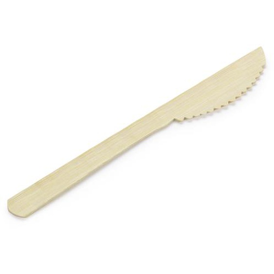 Couteau en bambou L. 17 cm - Lot de 50