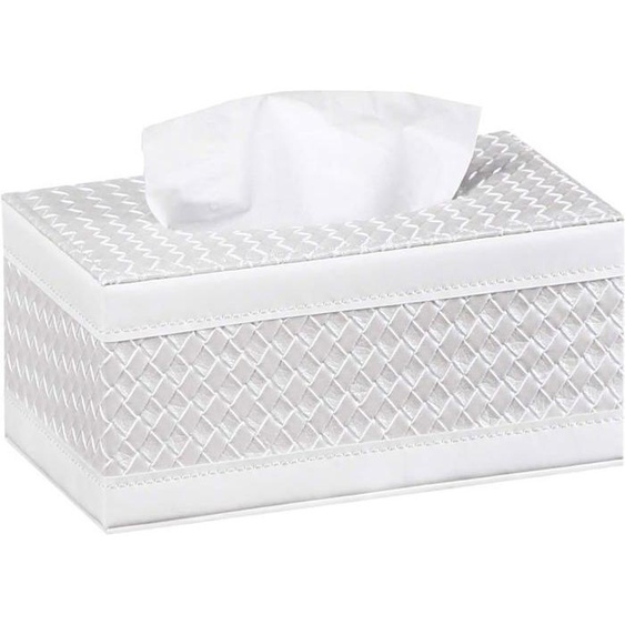 Couvercle de boîte à mouchoirs en cuir rectangulaire, support de mouchoirs en papier moderne, distributeur de papier à pompe