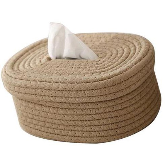 Couvercle de boîte à mouchoirs, support de boîte à serviettes en tissu, distributeur de papier facial pour salle à manger, salle de