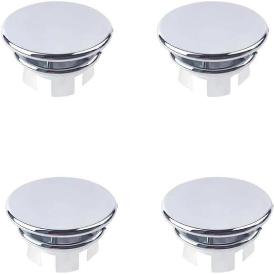 Couvercle de Trop-Plein - Non spécifié - 4 Pcs - Acier Inoxydable - Plastique - Design Arrondi