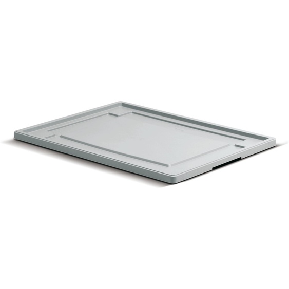 Couvercle gris pour caisse plastique Athéna L.800 x P.600 mm