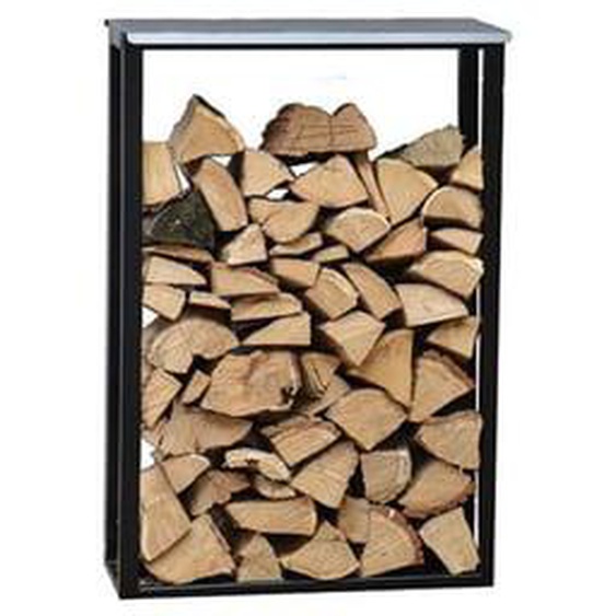 Couvercle noir pour le porte-bûche Holzmichel