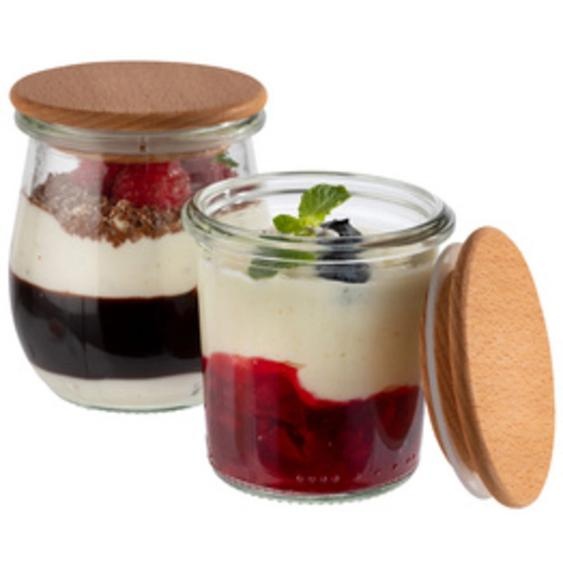 Couvercle pour bocal Weck, bois de hêtre, set de 12