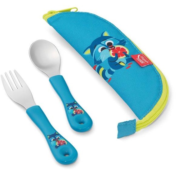Couverts Enfant Avec Étui Bleu