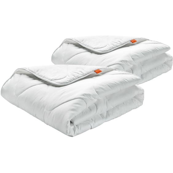 Couverture 135 x 200 cm, set de 2, couverture dhiver, 100% microfibres, convient aux personnes allergiques, sleepling Basic 100