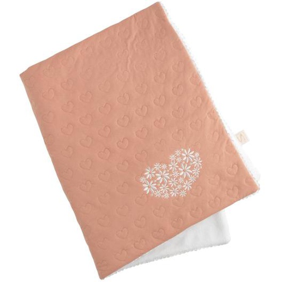 Couverture Bébé En Coton Avec Broderie Rose