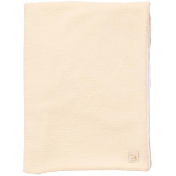 Couverture Bébé En Gaze De Coton Et Polaire Beige