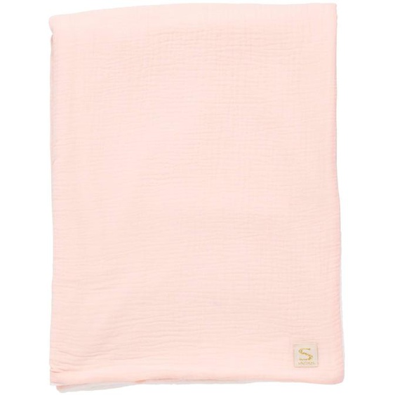 Couverture Bébé En Gaze De Coton Et Polaire Rose