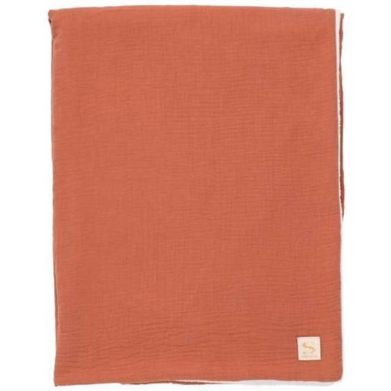 Couverture Bébé En Gaze De Coton Et Polaire Rouge