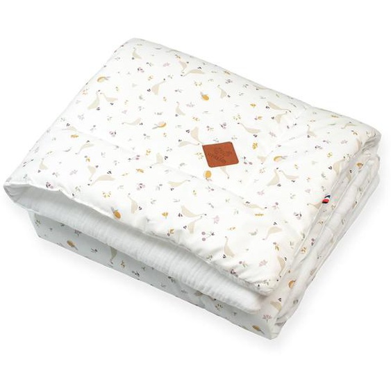 Couverture Bébé En Gaze De Coton Sidonia Sidonia, Beige, Écru, Blanc
