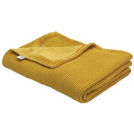 Couverture Bébé Réversible Moutarde
