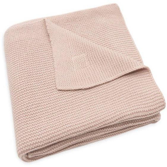Couverture Berceau Basic Knit En Coton Rose Sauvage