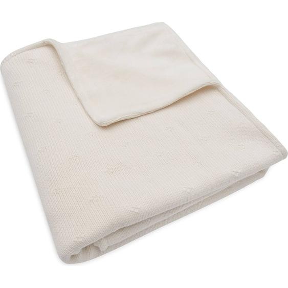 Couverture Berceau Cosy Knit En Coton Ecru