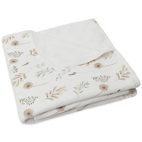 Couverture Berceau Jersey En Coton Fleurs