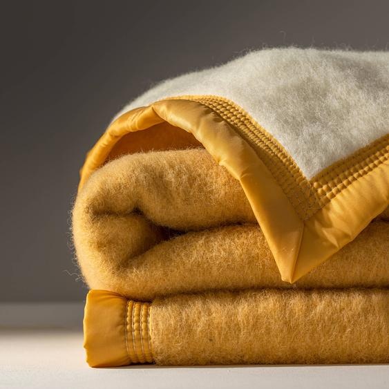 Couverture bicolore pure laine 600 g/m² -