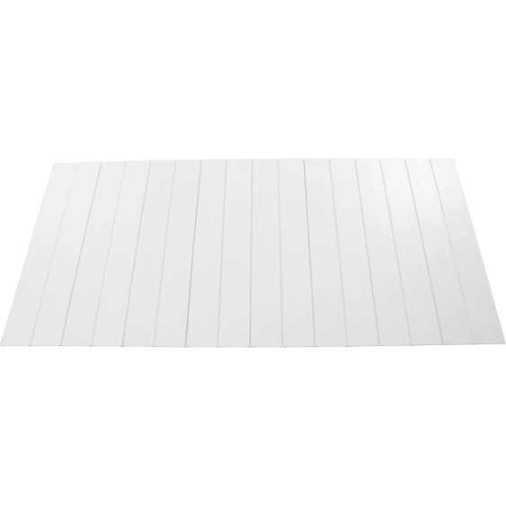 Couverture de baignoire pliable - Accessoires de salle de bain - PVC isolant - Cadre en acier inoxydable - Imperméable, anti-poussière - Isotherme - 170 × 75 × 0,65 cm - Blanc