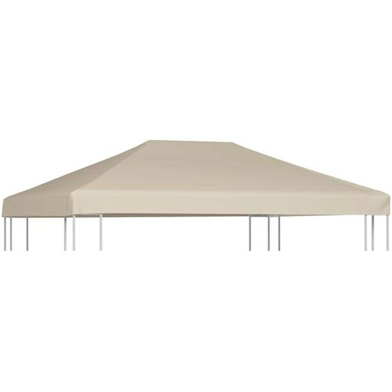 Couverture de dessus de belvédère 310 g / m² 4x3 m Beige