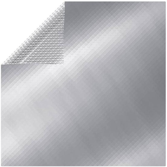 Couverture de piscine rectangulaire 800x500 cm PE Argenté