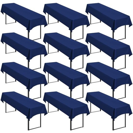 Couverture de table universelle de qualité supérieure, vendue par lot de 12, compatible avec les nappes de table de 50 cm et 70 cm