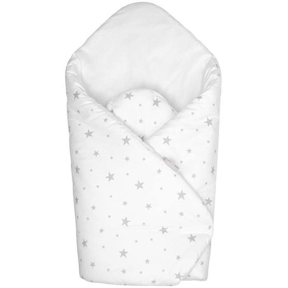 Couverture Demmaillotage En Coton Stella Blanc, Imprimé Étoiles